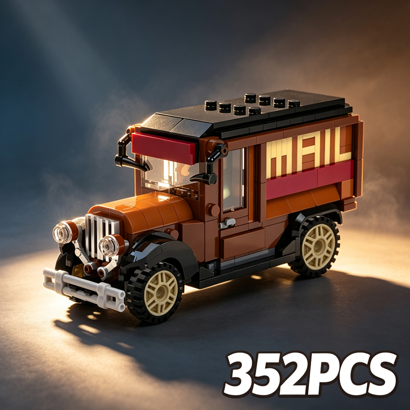 Vintage Toys Collector - 352 Parça Vintage Posta Kamyonu MOC