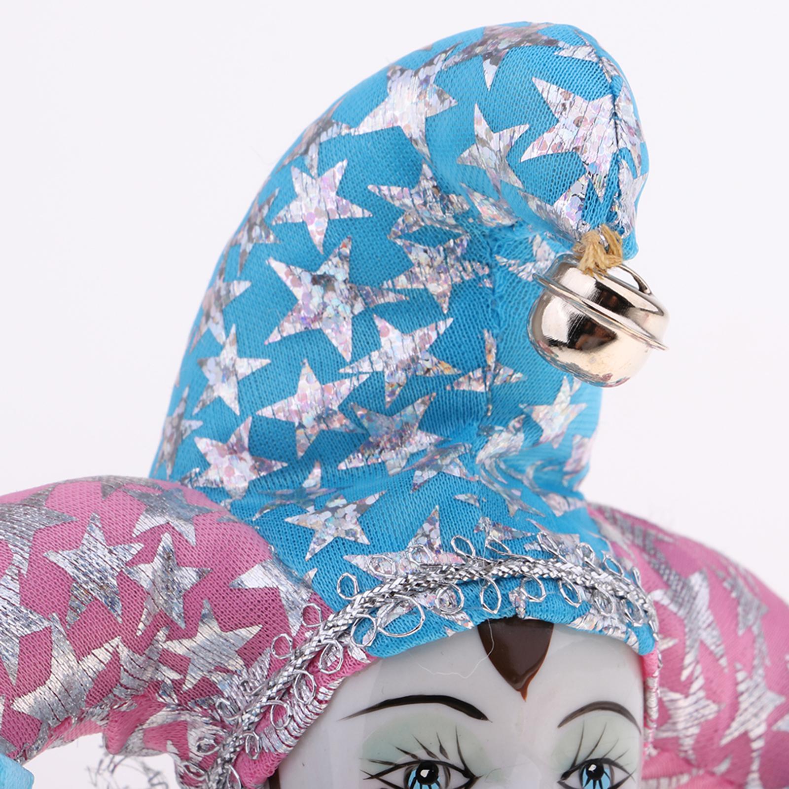 Vintage Collectible Clowns - Porselen Bebekler Koleksiyonluk 20cm Hareketli Üçgen