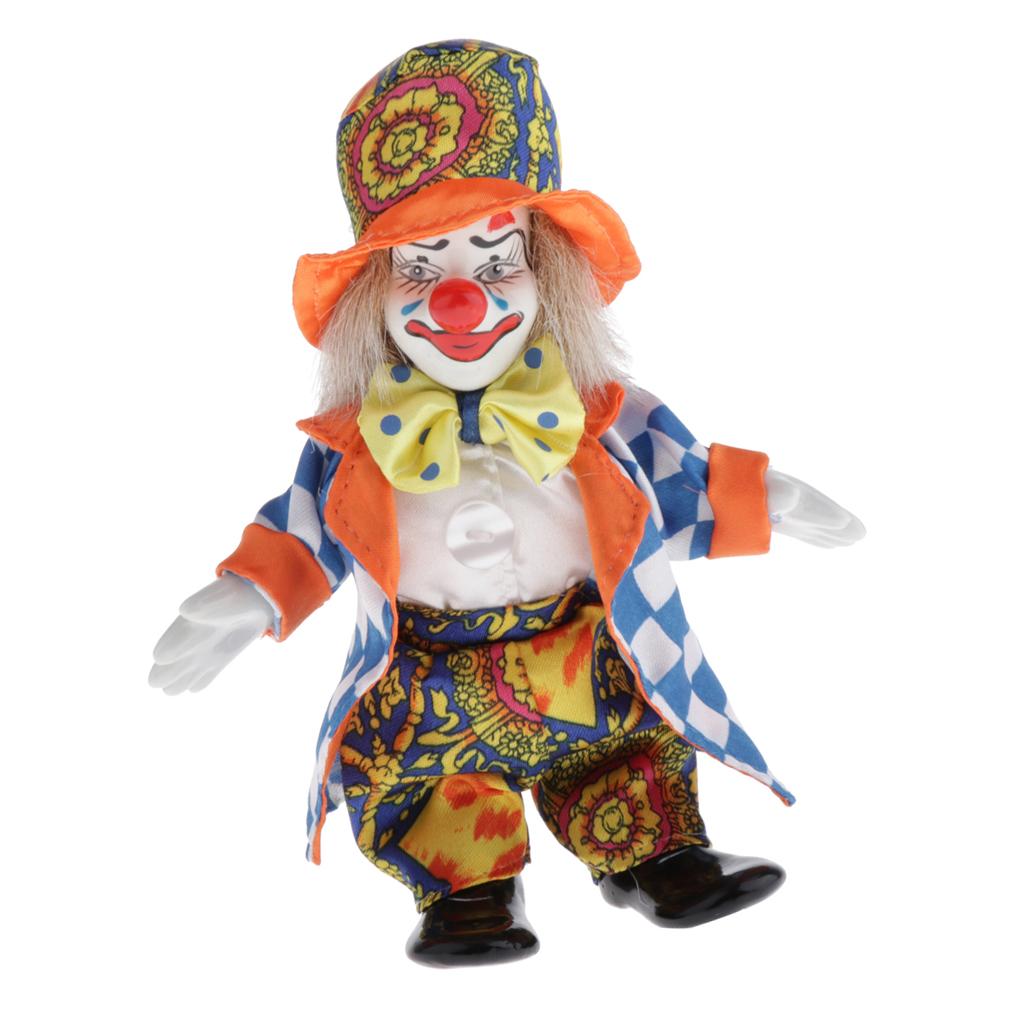 Vintage Collectible Clowns - Seramik Porselen Soytarı Palyaço Bebekleri Koleksiyonluk