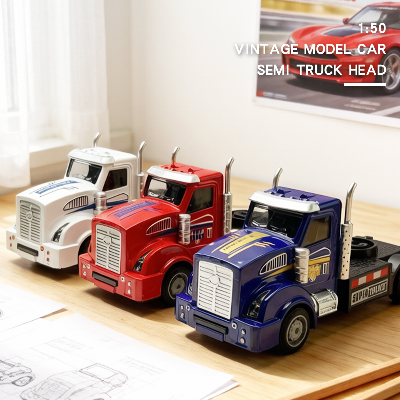 Vintage Collectible Trucks - 1/36 Vintage Retro Araba Modeli, Yarı