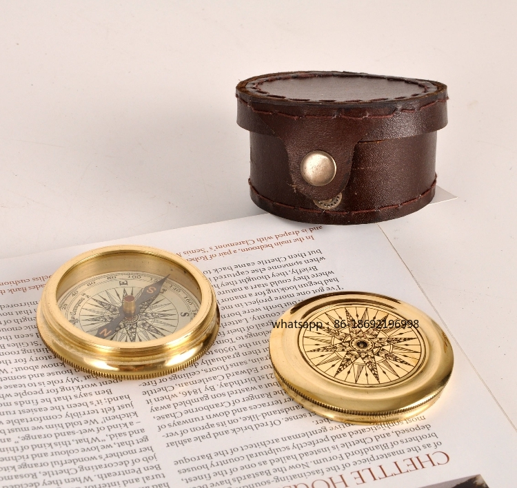 Collectible Vintage Tools - Hindistan İthal Pirinç Vintage Deri Kılıf