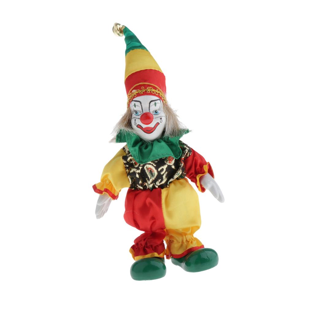 Vintage Collectible Clowns - Vintage Seramik Palyaço Ayakta Bebek Figürü