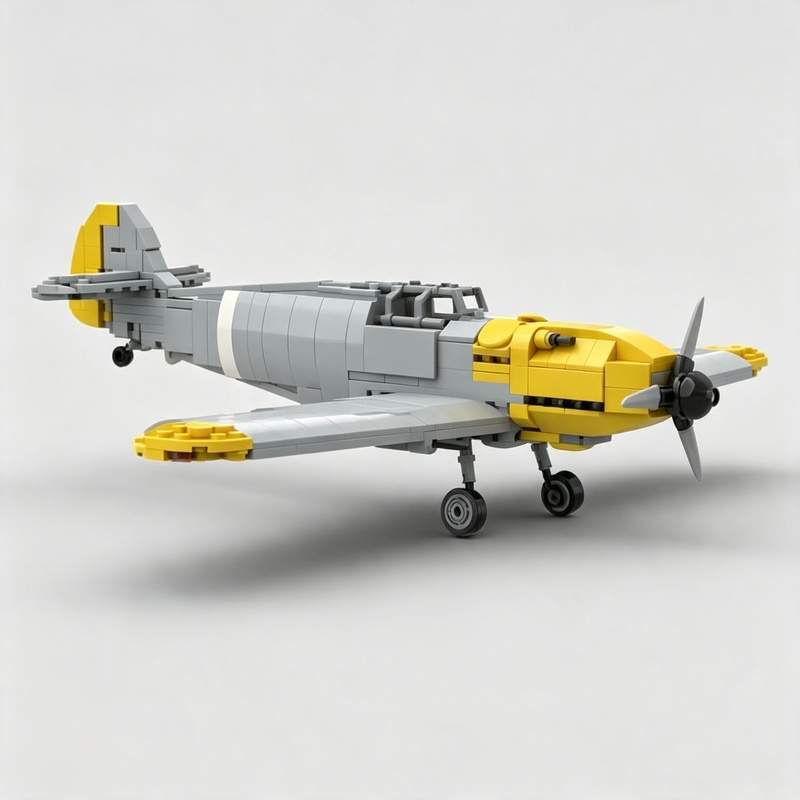 Vintage Collectible Figures - 530 Parça Vintage Pervaneli Savaş Uçağı