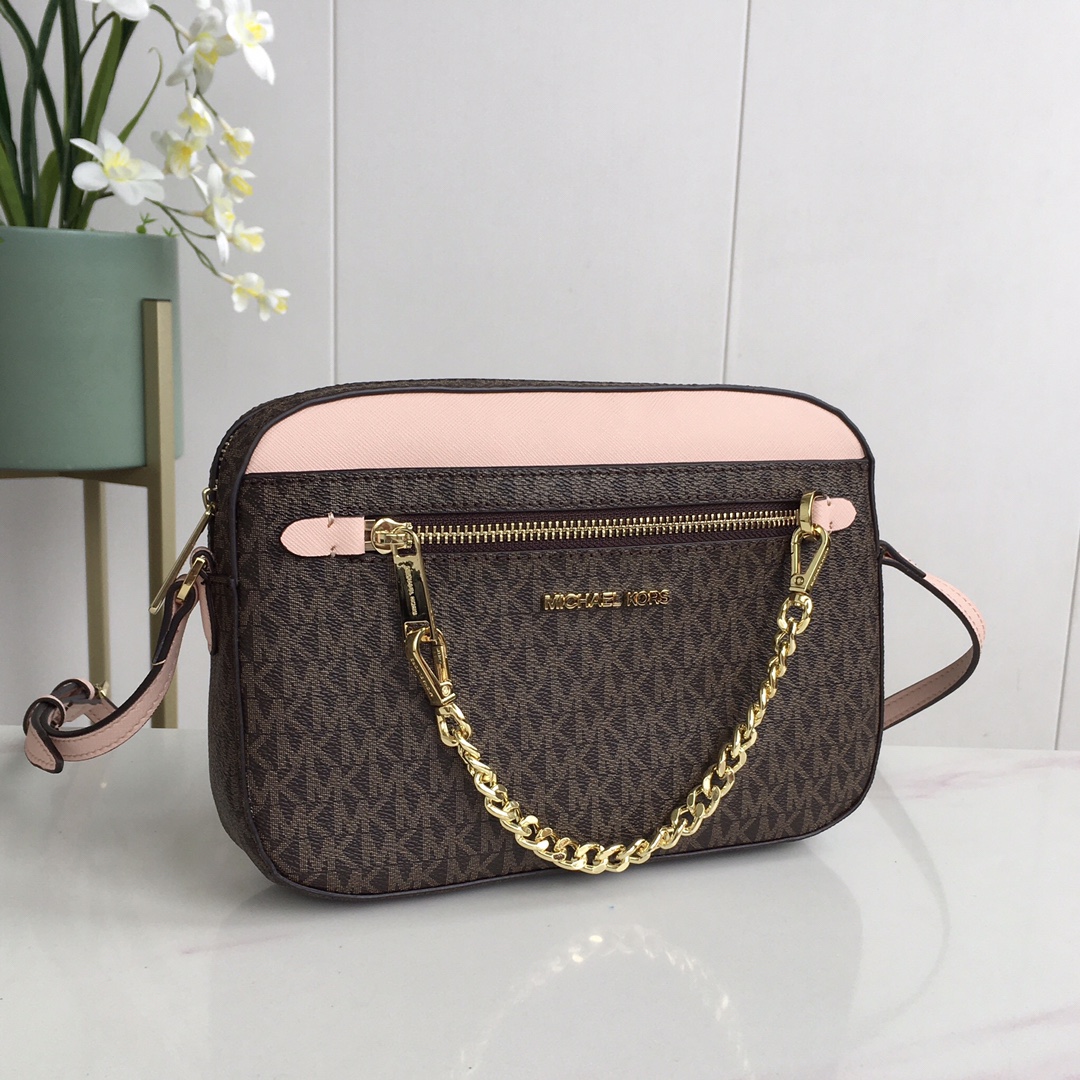 Camera Leather Case - Michael Kors Kadın Moda Klasik Kamera