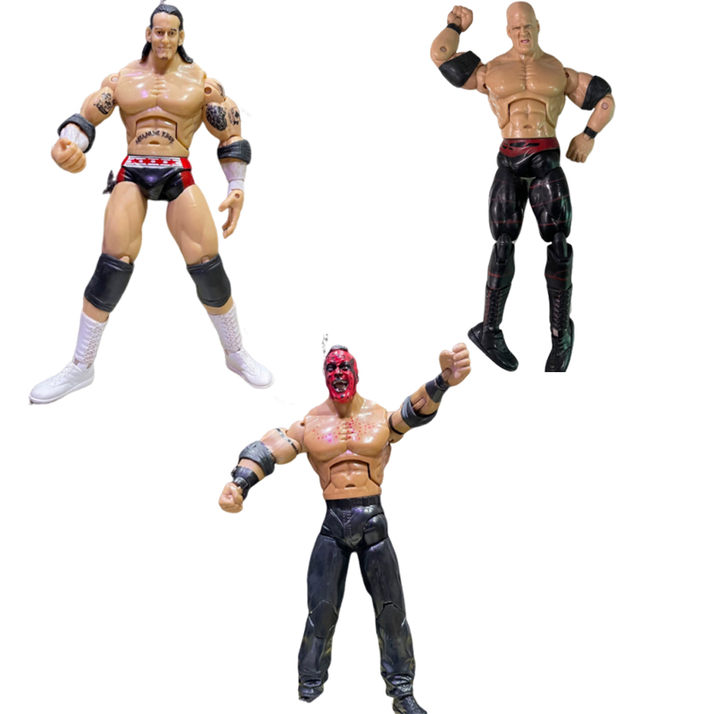 Vintage Collectible Figures - WE WRESTLERS Undertaker John Cena Batista