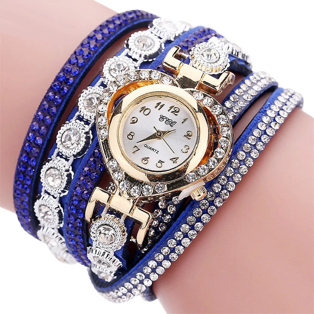 Vintage Watch Crystal - Muhteşem kadin elmas kakma İzle Retro