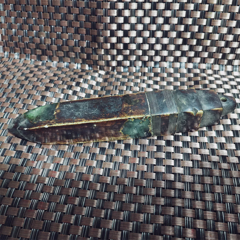 Collectible Vintage Tools - Antik Çin Kare Şekilli Yeşim Keski