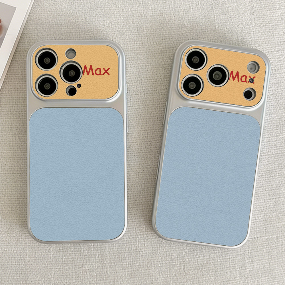 Camera Leather Case - Dopamin Rengi Mat Telefon Kılıfı iPhone