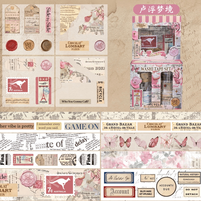 Vintage Kelebek Desenli Washi  - Vintage Collectible Stamps incelemesi ve fiyatı