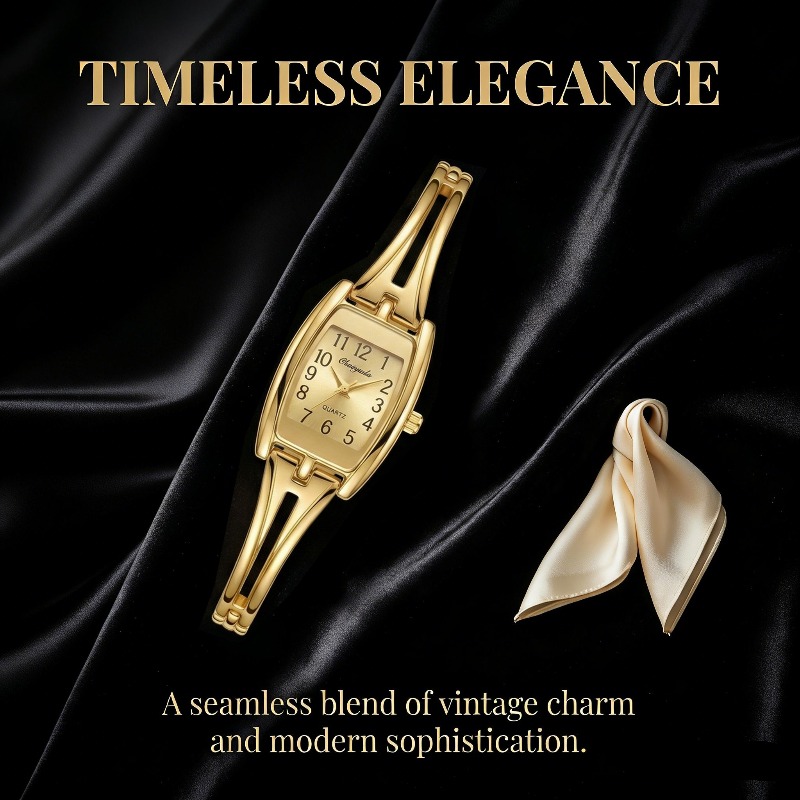 Lüks kadın saatleri moda dikdö - Vintage Watch Crystal incelemesi ve fiyatı