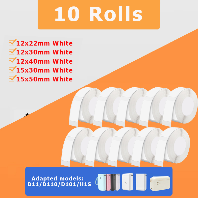 10 Rulo NiiMBOT D110 D11 D101  - Typewriter Ribbon Roll incelemesi ve fiyatı