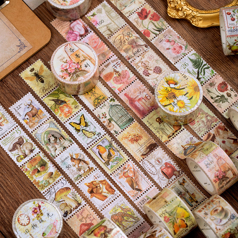 1 adet/1 grup dekoratif yapışk - Vintage Collectible Stamps incelemesi ve fiyatı