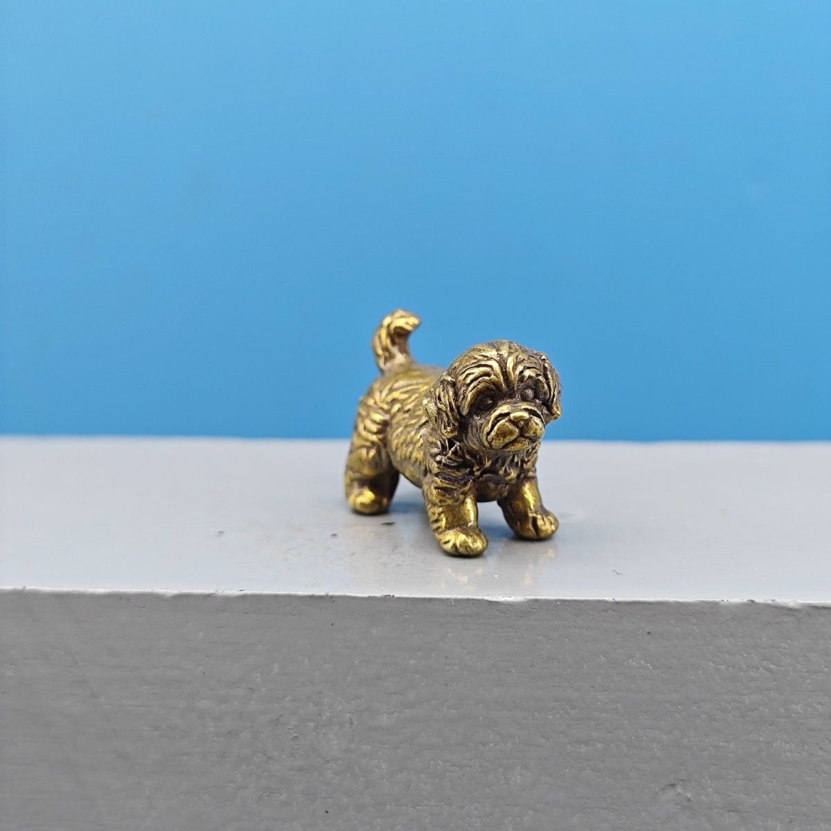 Mini Pirinç Köpek Heykeli Fran - Vintage Collectible Bears incelemesi ve fiyatı