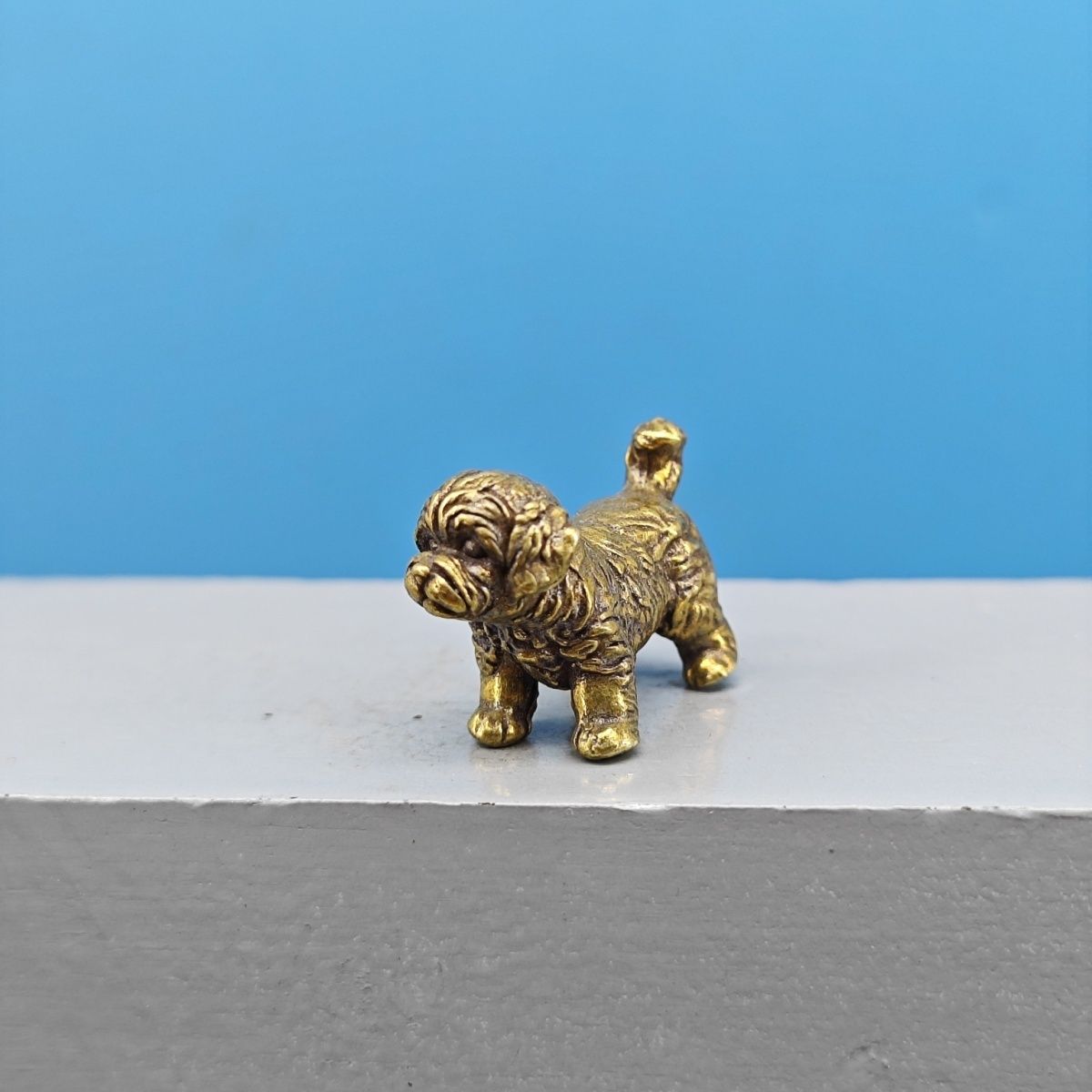 Mini Pirinç Köpek Heykeli Fran - Vintage Collectible Bears incelemesi ve fiyatı