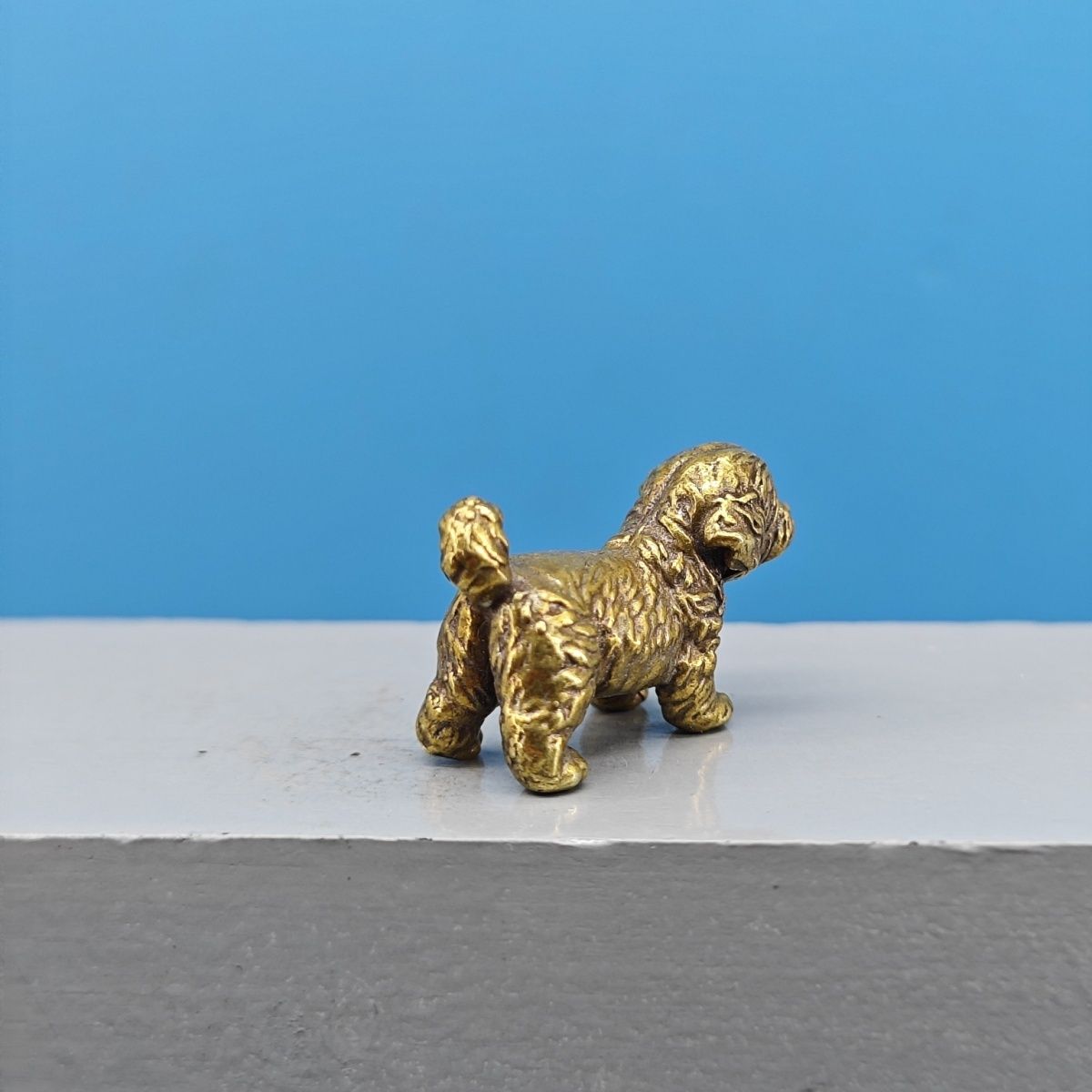 Mini Pirinç Köpek Heykeli Fran - Vintage Collectible Bears incelemesi ve fiyatı