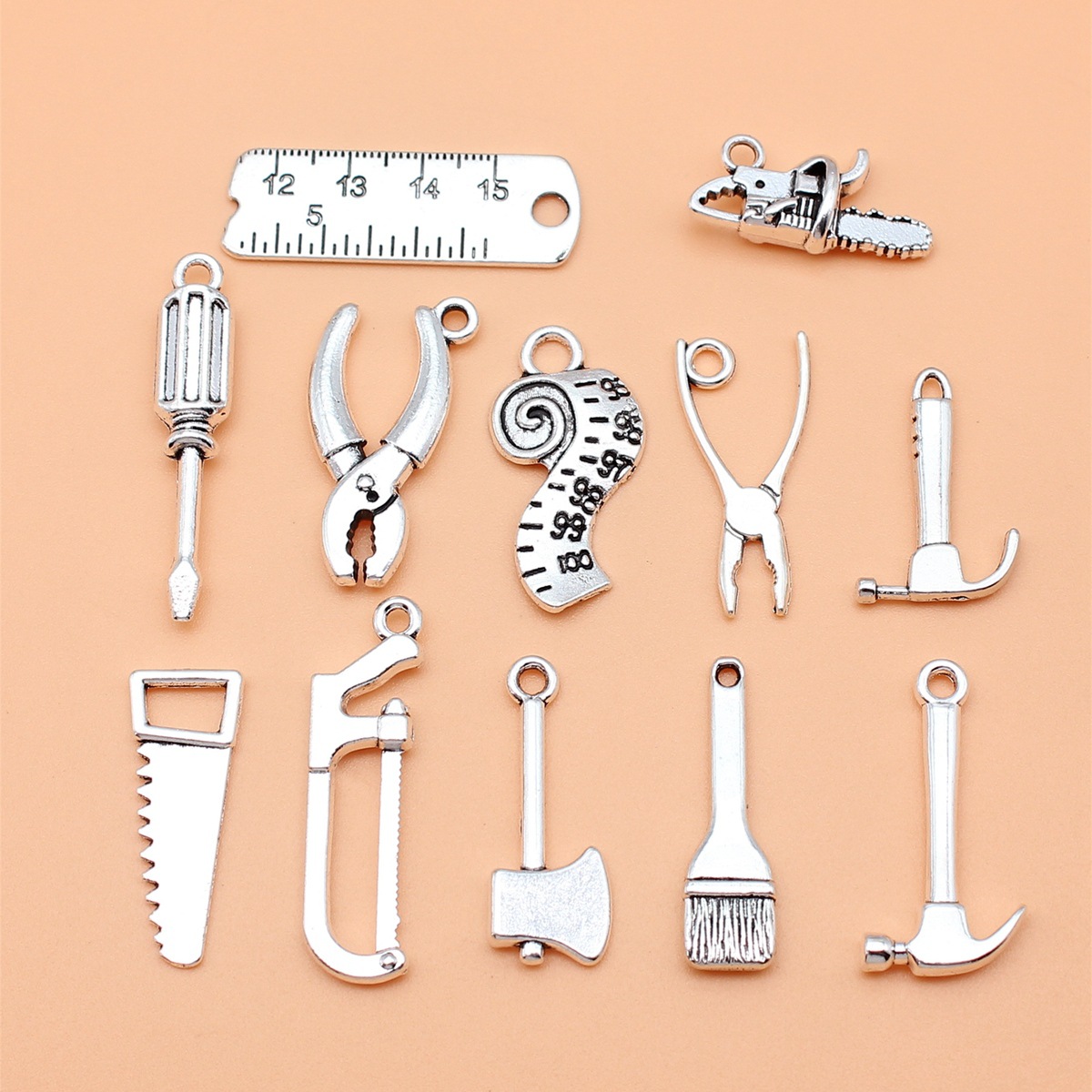 12 adet Antik Gümüş Renk Araçl - Collectible Vintage Tools incelemesi ve fiyatı